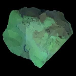 Clear Amethyst Pink Tipped Art Glass Cullet Glowing Manganese‎ Slag Glass #5GL35